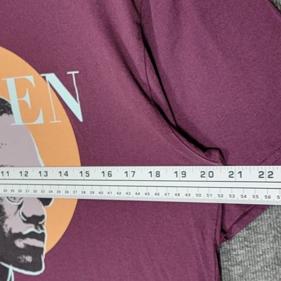 Malcolm X T-Shirt Mens Large Purple Driven Civil Rights Leader Short Sleeve Tee - Picture 6 of 8
